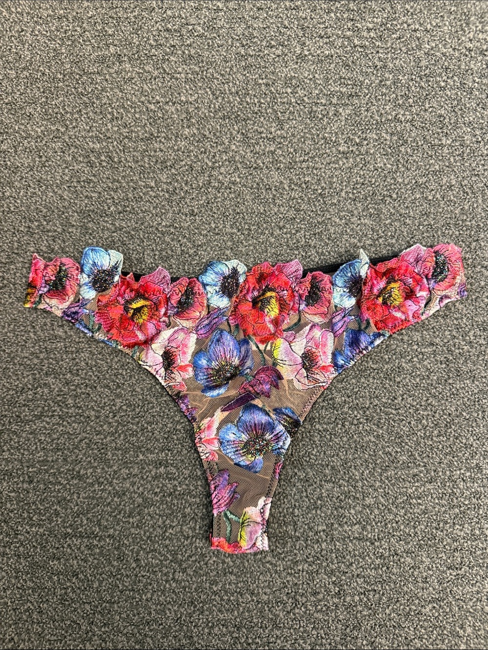 Fleur du Mal Tuileries Embroidery Thong